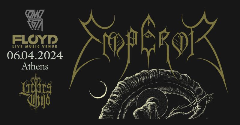 Read more about the article Οι Νορβηγοί θρύλοι του Black Metal EMPEROR επιστρέφουν στην Ελλάδα μετά από 27 χρόνια!