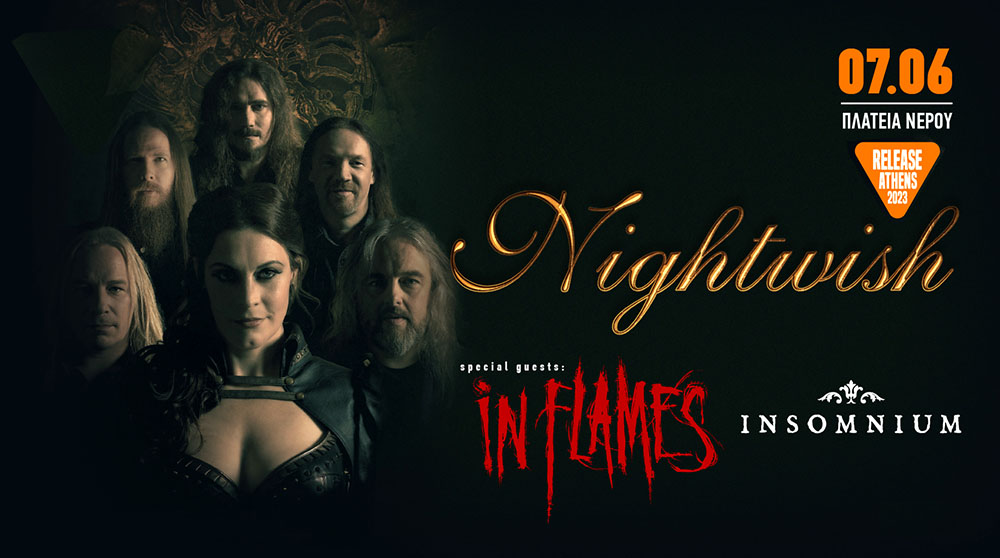 You are currently viewing NIGHTWISH, IN FLAMES, INSOMNIUM και ELYSION στην πρώτη μέρα του Release Athens Festival 2023!